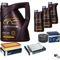 BOSCH Inspektionspaket 8 L MANNOL Extreme 5W-40 für Renault Modus/Grand 1.6