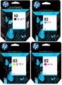 Original HP 10 HP 82 C4844A C4911A C4912A C4913A Designjet 69ml 4er Set Neu !!