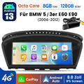 Autoradio Für BMW E60 E61 E90 E91 CCC Carplay Android 14 GPS Navi FM +KAM 8+128G