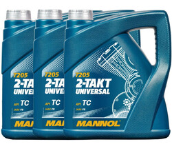 3x4 Liter Mannol 2-Takt Universal Motorradöl Mischöl mineralisch  API TC Motoröl