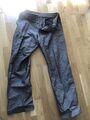 Hugo Boss Herren Hose Gr. 50 Leinen Cotton Fein Leicht Gestreift Hellbraun