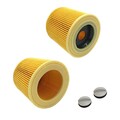 ARLI 2x Filter für Kärcher WD3 WD2 WD 3 2 P MV2 MV 3 2 A2054 A 2054 Kartuschen