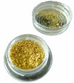 100 mg Goldflocken 23,75 Karat Gold Flakes Speisegold Blattgold Gourmet Essbar 