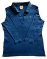 Lacoste Damen Polohemd-Shirt Gr. XL/XXL 42/44, Royalblau, 3/4 Arm, Taschen, Logo
