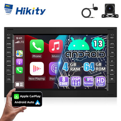 4+64GB CarPlay Android 13 Radio GPS Navi RDS Für VW Polo 9N Golf 4 Passat B5 T5