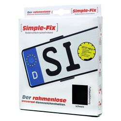 2er-Set SIMPLE FIX Kennzeichenhalter KFZ Auto  Nummernschildhalter Vorne Hinten