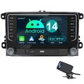 7" Apple Carplay Android 14 Autoradio GPS Navi Für 2 DIN VW GOLF 5 6 Passat Polo
