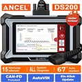2025 ANCEL DS200 Elite Profi Diagnosegerät Auto OBD2 Scanner TPMS EPB SAS DPF