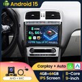 4+64GB Für VW Polo 6R 6C 2009-2017 GPS Navi WIFI BT Autoradio Android 15 Carplay