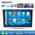 10.1" Autoradio Carplay Android 13 32G GPS FM RDS Für VW Passat B7 CC 10-2015