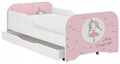 Kinderbett Jugendbett Einzelbett Bett mit Matratze Viele Muster 140x70 cm