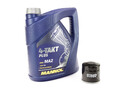 Motoröl Ölfilter MF138 Set SAE 10W-40 4 Liter für Suzuki GSF GSX GSXR VS RF SV V