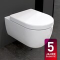 Spülrandlos Hänge Wand WC mit Softclose WC-Sitz Toilette Aqua Bagno Design 54cm