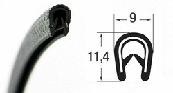 SMI KS-S2-4S Kantenschutzprofil Gummi Profil Klemmprofil Kederband Schutzband Q