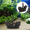 Piratenschiff-Ornamente Fischtank Schiffbruch Aquariumdekoration Für