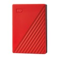 WD _My Passport Festplatte, 4 TB HDD, 2,5 Zoll, extern, Rot