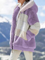 Frauen Plüsch Warme Winterjacke Teddyfell Winter Fleecejacken Kapuzen Mantel