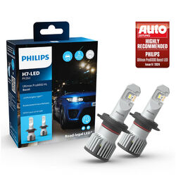 PHILIPS H7 LED Ultinon Pro6000 Boost 5800K bis zu +300% 12V 15W PX26d DUOBOX