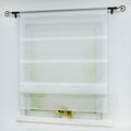 Raffrollo Transparent Raffgardinen Modern Voile Wohnzimmer Küche mit Tunnelzug