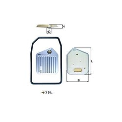 Knecht HX 163KIT Hydraulikfilter Automatikgetriebe für Bmw