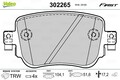 VALEO Bremsbelagsatz, Scheibenbremse Hinterachse u.a. für AUDI, SEAT, SKODA, VW