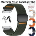 Nylon Loop Armband Für Fitbit Versa 4 Versa 3 Sense 2 Magnet Uhrenarmband Ersatz