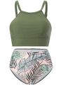 Damen-Bikini-Set Zweiteilig Größe.42/XL, hohe Taille, sexy, moderner Badeanzug