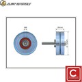 UMLENKFÜHRUNGSROLLE KEILRIPPENRIEMEN 264-03 FÜR MAZDA MPV/II CX-7 MX-5/III 2.5L