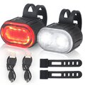 LED Fahrradlicht Set Fahrradbeleuchtung USB Scheinwerfer Vorne Hinten Lampe DE