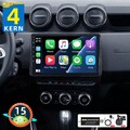 DAB+ 2+64GB Android 15 Apple Carplay Autoradio GPS NAVI Für Dacia Duster 2019-21