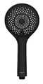 WENKO Duschkopf Regendusche WATERSAVING Ø11cm Rund Schwarz Handbrause Wellness