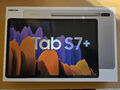 Samsung Galaxy Tab S7+ 256GB, Wi-Fi, 12,4 Zoll, Mystic Silver,+Case!, WIE NEU