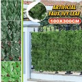 1x3m Künstliche Efeu Hecke Sichtschutz Windschutz Balkonverkleidung Blätterzaun