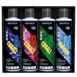 GroTech Corall A, B, C + VitAmino M Coral Care Set 4 x 500ml  29,97€/L