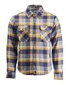 Jacke Rokker Memphis Rider Shirt yellow navy Gr. XXL Motorradjacke Hemd