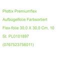Plottix Premiumflex Aufbügelfolie Farbsortiert Flex-folie 30,0 X 30,0 Cm, 10 St.