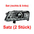 Xenon Scheinwerfer Set für Audi A6 C6 Typ 4F Bj.08-10 Allroad Avant L E D DEPO