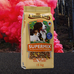 Classic Dog® Supermix-100% ausgewogene Vollnahrung für ausgewachsene Hunde 15kg