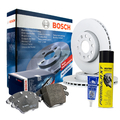 BOSCH Bremsensatz + Plastilube + Bremsenreiniger BMW 3er  E46  Ø294mm HINTEN