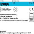 Spanplattenschraube R 89097 SEKO Kreuzschlitz-PZ VG 5 x 60 -Z A 2  100 Stück