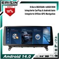 12.3" 8-Kern 8+128GB Android 14 GPS Autoradio DAB+Wifi für BMW X3 F25 X4 F26 NBT