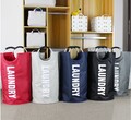 74L Wäschekorb Wäschesammler Laundry Bag Faltbarer Wäschetonne Wäschesack Leinen