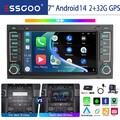 2+32G Android 14 CarPlay Autoradio GPS DAB+ KAM BT Für VW Touareg 7L T5 Multivan