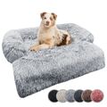 Hunde Bett Sofa Schutz, Couch Auflage Hundematte Plüsch, Wasserdicht Waschbar, L