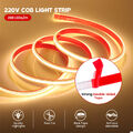 230V COB LED Streifen Stripe 220V Selbstklebend Leiste Band Lichtschlauch 288led