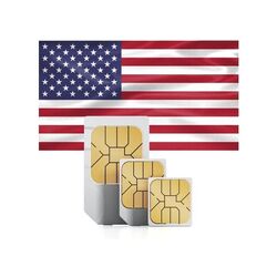 USA SIM Karte Prepaid 50 GB LTE/5G, Telefonie Flat national oder internationalReise SIM - Deutscher Kundendienst - Express Versand