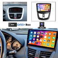 9'' Android 14 Autoradio Wireless CarPlay NAVI GPS Für PEUGEOT 207 CC 2006-2015