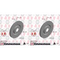 2x ZIMMERMANN SPORT BREMSSCHEIBEN 310mm GELOCHT VORNE passend für AUDI A1 SEAT I