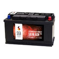 Akku 12V 90Ah AGM GEL Batterie USV Solarbatterie Wohnmobil Boot Versorgung 80Ah