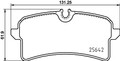 HELLA PAGID Bremsbelagsatz Scheibenbremse 8DB 355 025-571 für PORSCHE MACAN 95B